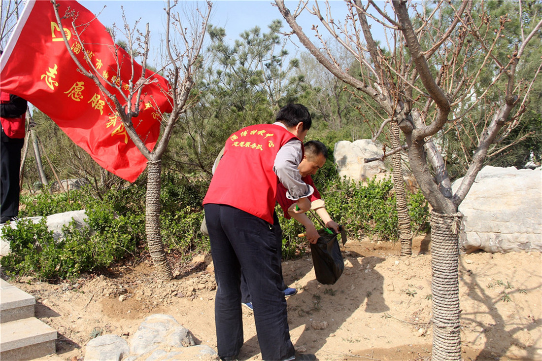 黨員志愿者環(huán)保行動