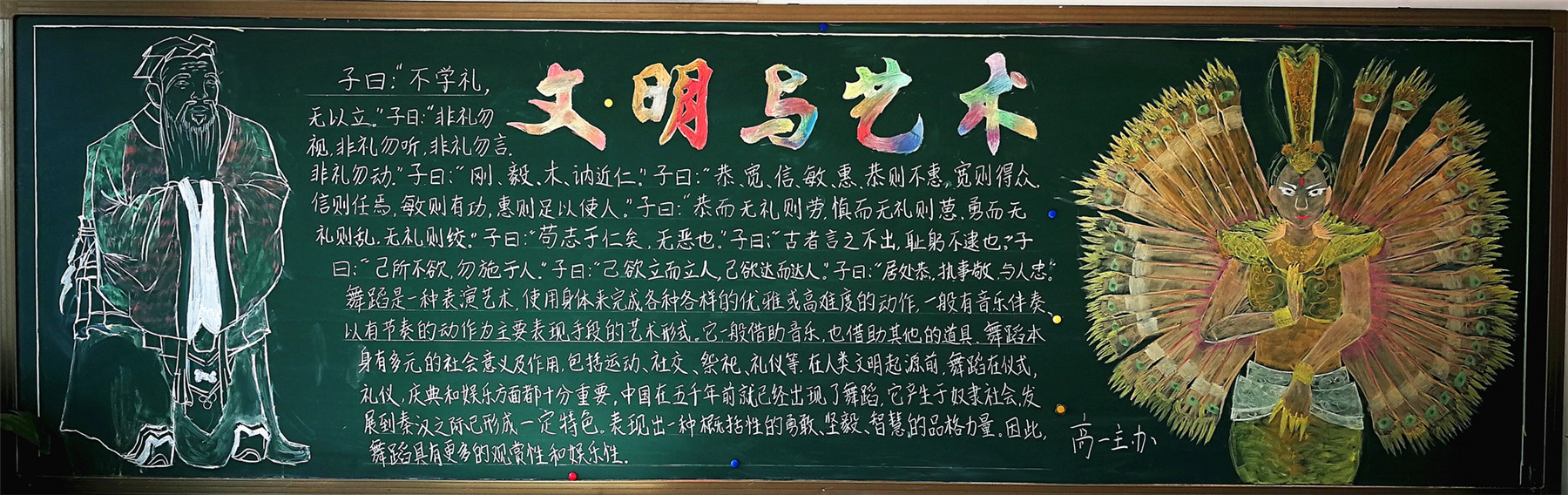 聽障部學生黑板報欣賞